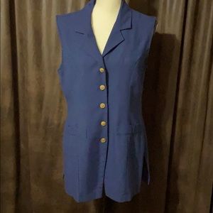 Navy Blue Sleeveless Tunic by Kathie Lee